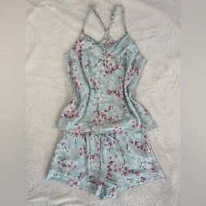 La Vie En Rose Mint Floral Pajama Set